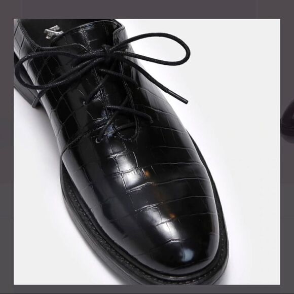 KOI Revocation croc embossed vegan leather shoes men’s dress shoes black sz 11.5 main image 10